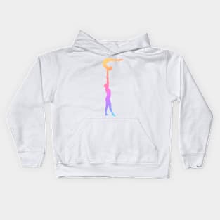 A women’s pair doing high hand arch Kids Hoodie